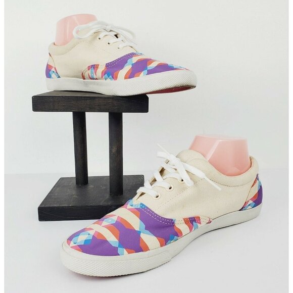 Bucketfeet Shoes - Bucketfeet Women's Southwest Aztec Print Canvas Lace Up Sneakers Sz 9